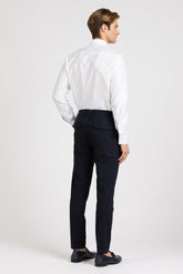 White cotton and viscose dobby shirt with italian collar and dual cuff - White | Giemme BrandsCorporate