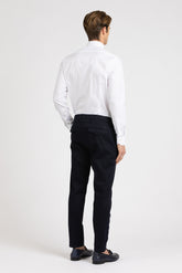 Camicia con collo francese in cotone elasticizzato bianco - Bianco | Giemme BrandsCorporate