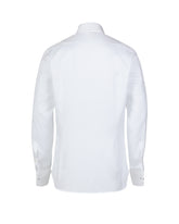 Camicia regular fit con collo francese in puro cotone doppio ritorto bianco - Bianco | Giemme BrandsCorporate