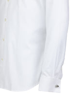 Camicia regular fit con collo francese in puro cotone doppio ritorto bianco - Bianco | Giemme BrandsCorporate