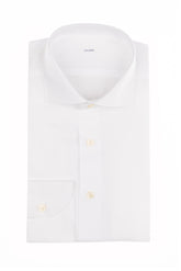 Camicia con collo francese in puro cotone giro inglese bianco - Carry over | Giemme BrandsCorporate