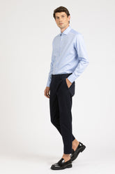 Camicia con collo francese in puro cotone giro inglese azzurro - Azzurro | Giemme BrandsCorporate