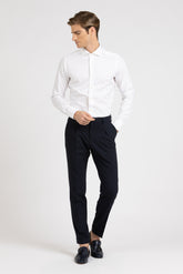 Camicia con collo francese in puro cotone giro inglese bianco - Bianco | Giemme BrandsCorporate