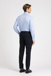 Camicia con collo francese in puro cotone giro inglese azzurro - Azzurro | Giemme BrandsCorporate