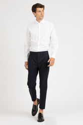Camicia con collo francese in puro cotone giro inglese bianco - Bianco | Giemme BrandsCorporate