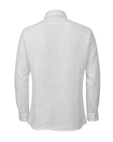 Polo regular fit in puro lino bianco - Bianco | Giemme BrandsCorporate