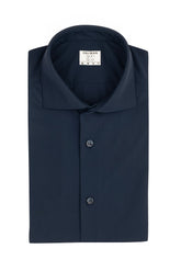 Camicia con collo francese in tessuto high performance Skinlike blu - Blu | Giemme BrandsCorporate