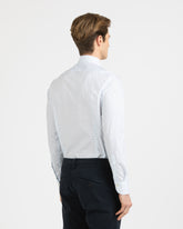 Camicia regular fit con collo francese in puro cotone con micro fantasia sui toni dell'azzurro - Azzurro | Giemme BrandsCorporate