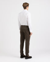 Camicia regular fit con collo francese in cotone e lino bianco - Bianco | Giemme BrandsCorporate