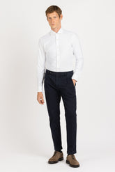 Camicia con collo francese in tessuto high performance Skinlike bianco giro inglese - Bianco | Giemme BrandsCorporate
