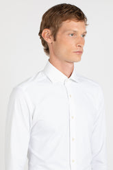 Camicia con collo francese in tessuto high performance Skinlike bianco giro inglese - Bianco | Giemme BrandsCorporate