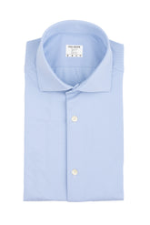 Camicia con collo francese in tessuto high performance Skinlike azzurro giro inglese - Azzurro | Giemme BrandsCorporate
