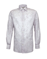 Regular fit italian collar shirt in pure cotton with exclusive pink bandana print - Pink | Giemme BrandsCorporate