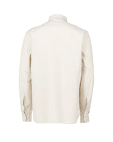 Camicia regular fit con collo italiano in puro cotone color corda - Beige | Giemme BrandsCorporate