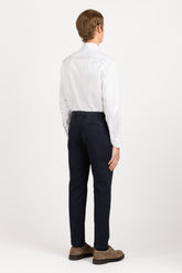 White Wash and Wear twill cotton shirt with french collar - White | Giemme BrandsCorporate