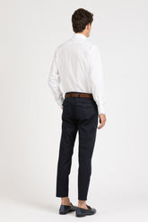 Camicia Wash and Wear con collo italiano in popeline di cotone bianco - Bianco | Giemme BrandsCorporate