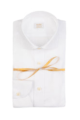White Wash and Wear poplin cotton shirt with french collar - White | Giemme BrandsCorporate