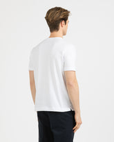 T-shirt regular fit in cotone piquet elasticizzato bianco - Bianco | Giemme BrandsCorporate