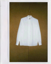 Regular fit tailored shirt in white stretch cotton -