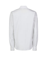 Regular fit tailored shirt in white stretch cotton -