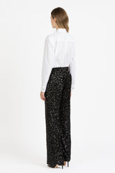 Camicia sartoriale in puro cotone bianco con accessori in metallo - Bianco | Giemme BrandsCorporate