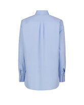 Over fit shirt with button down collar in light blue pure cotton - Light blue | Giemme BrandsCorporate