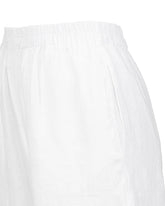 Regular-Fit Shorts aus reinem, stückgefärbtem Leinen in Weiß - Weiß | Giemme BrandsCorporate