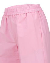 Pantaloni lunghi regular fit in cotone Sangallo elasticizzato rosa - Rosa | Giemme BrandsCorporate