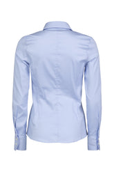 Camicia slim fit in cotone elasticizzato azzurro - Azzurro | Giemme BrandsCorporate