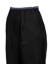 Palazzo pants in black pure silk twill - Black | Giemme BrandsCorporate