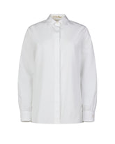 Camicia sartoriale boxy fit in puro cotone bianco -