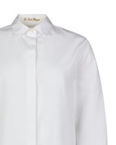 Camicia sartoriale boxy fit in puro cotone bianco -