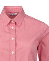 Camicia regular fit in cotone elasticizzato con motivo vichy rosso - Rosso | Giemme BrandsCorporate