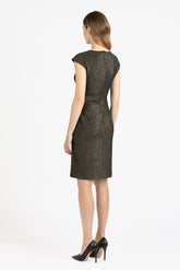 Abito a tubino in jersey stretch nero con glitter - Nero | Giemme BrandsCorporate