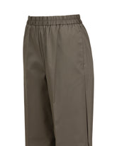 Regular fit pants in green stretch cotton - Green | Giemme BrandsCorporate