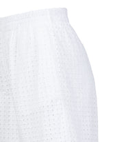 Short regular fit in puro cotone Sangallo tinto capo bianco - Bianco | Giemme BrandsCorporate