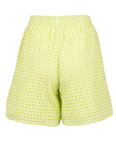 Short regular fit in puro cotone Sangallo tinto capo verde - Verde | Giemme BrandsCorporate