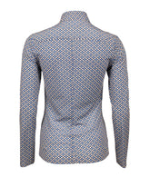Camicia regular fit in tessuto high performance Skinlike con esclusiva fantasia geometrica sui toni dell'azzurro - Azzurro | Giemme BrandsCorporate