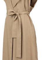 Giacca abito smanicata over fit in puro tencel beige - Beige | Giemme BrandsCorporate