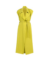 Giacca abito smanicata over fit in puro tencel verde - Verde | Giemme BrandsCorporate