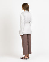 Giacca foderata regular fit in pura viscosa grigio perla - Grigio | Giemme BrandsCorporate