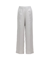 Regular-Fit Palazzo-Hose aus reinem grauem Viskosestoff - Grau | Giemme BrandsCorporate