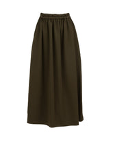 Gonna midi regular fit in viscosa elasticizzata verde - Verde | Giemme BrandsCorporate