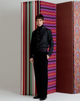 Pure cotton denim shirt with french collar - Dark denim | Giemme BrandsCorporate