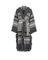 Maxi cardigan in misto lana Mohair sui toni del grigio - Le Sarte Pettegole - New in | Giemme BrandsCorporate