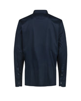 Polo regular fit a manica lunga in jersey di puro cotone blu - Blu | Giemme BrandsCorporate