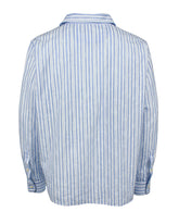 Comfort fit polo shirt in stretch cotton with light blue stripes - Light blue | Giemme BrandsCorporate