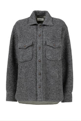 Over jacket in lana bouclé grigia - Collezione UOMO | Giemme BrandsCorporate