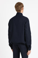 Bomber imbottito in twill di lana blu - Blu | Giemme BrandsCorporate
