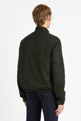 Bomber imbottito in twill di lana verde - Verde | Giemme BrandsCorporate
